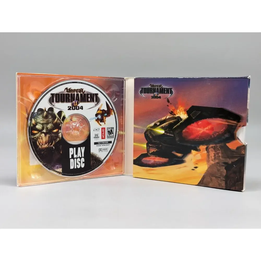 Unreal Tournament 2004 PC Game 2004 Complete 6 CD Set Tested